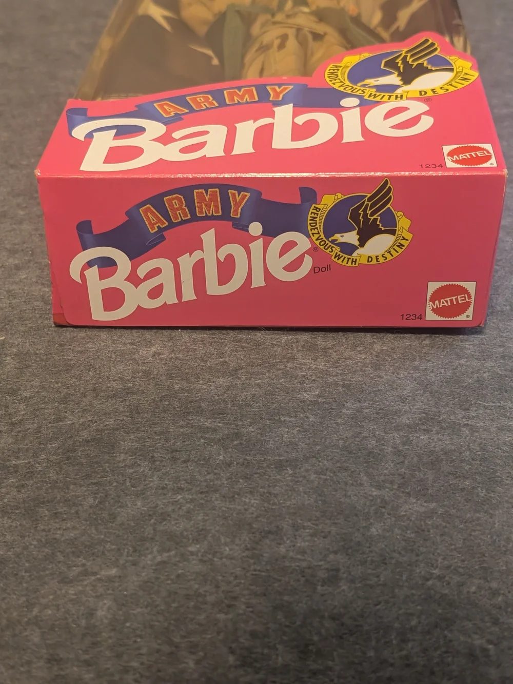 Barbie Army Doll in Pink Packaging with Maroon Beret/Mint/NRFB